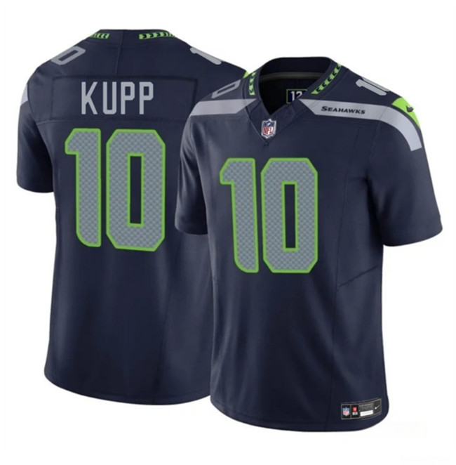Youth Seattle Seahawks #10 Cooper Kupp Navy 2025 F.U.S.E Vapor Limited Stitched Football Jersey