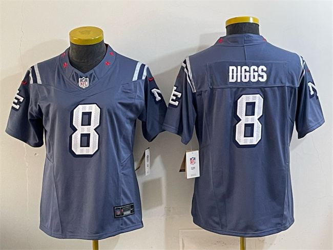 Youth New England Patriots #8 Stefon Diggs Navy 2025 “Rivalries” F.U.S.E Vapor Limited Stitched Football Jersey
