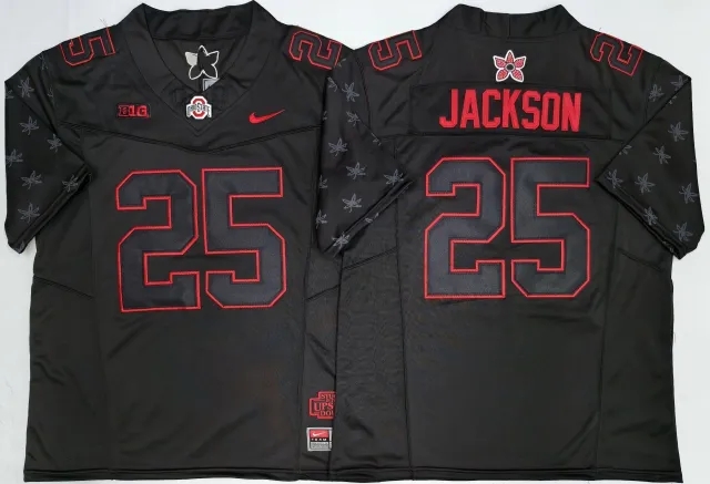 Men's NCAA Ohio State Buckeyes #25 Bo Jackson 2026 Stranger Things College Football Jersey.webp