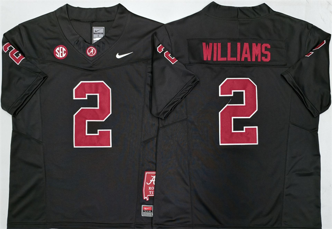 Men's Alabama Crimson Tide #2 Ryan Williams Black F.U.S.E Stitched Football Jersey