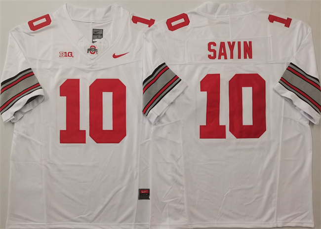 Men's Ohio State Buckeyes #10 Julian Sayin Red 2025 F.U.S.E. Limited Stitched  Jersey
