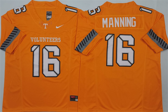 Men's Tennessee Volunteers #16 Peyton Manning Orange 2025 F.U.S.E. Stitched Jersey