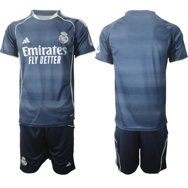 Men's Real Madrid Custom 2026 Navy Away Soccer Jersey Suit