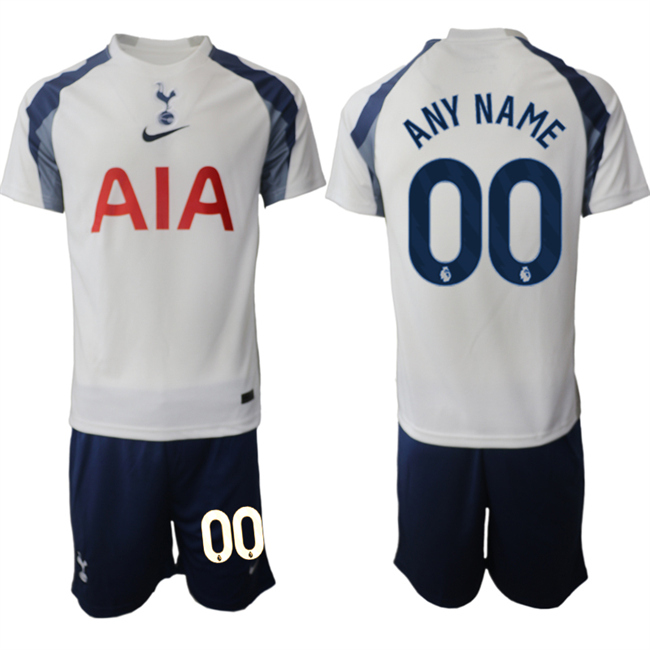 Men's Tottenham Hotspur Custom 2026 White Home Soccer Jersey Suit