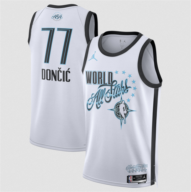 Men's 2026 All-Star #77 Luka Don?i? White Stitched Basketball Jersey