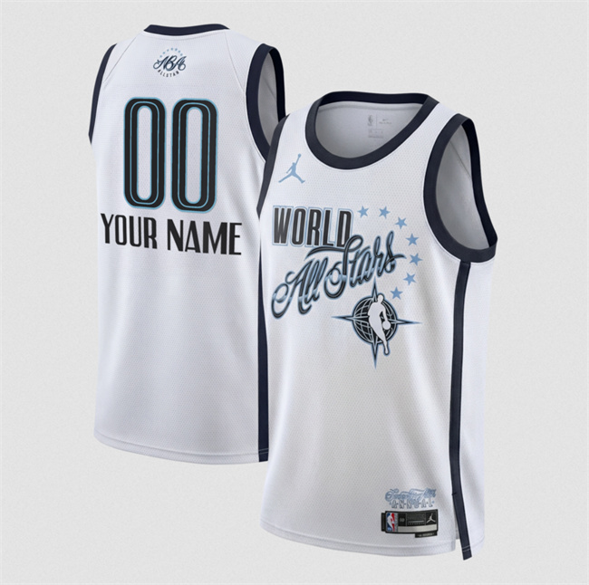 Men's 2026 All-Star Active Player Custom White Stitched Basketball Jersey