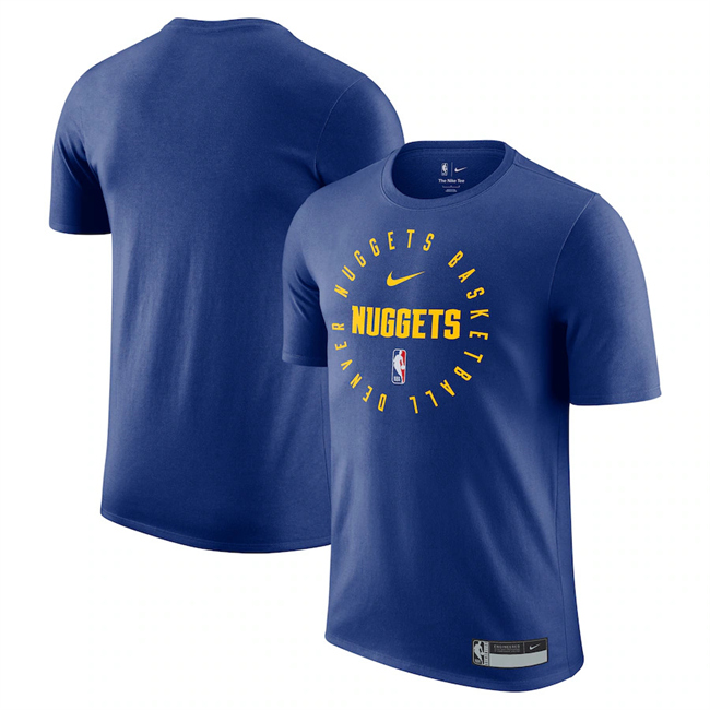 Men's Denver Nuggets Blue 2025 Legend On-Court Practice Performance T-Shirt