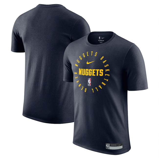 Men's Denver Nuggets Navy 2025 Legend On-Court Practice Performance T-Shirt