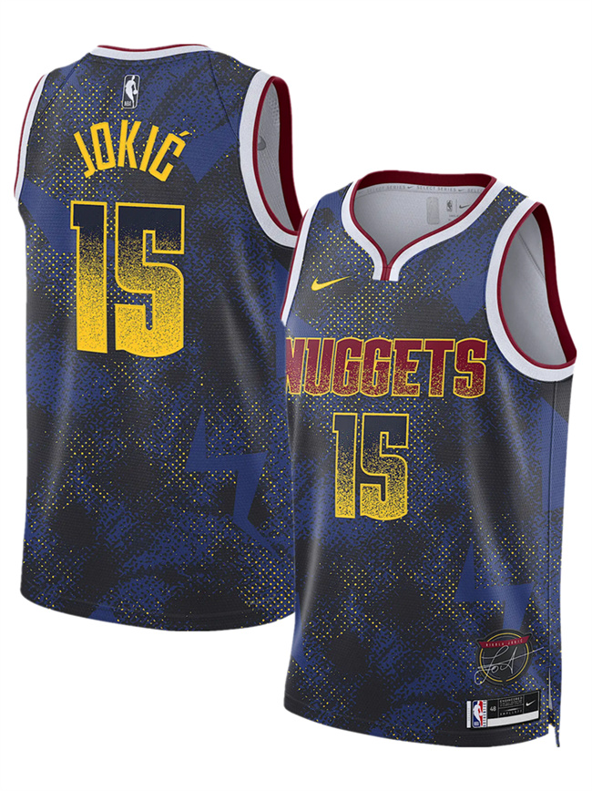 Men's Denver Nuggets #15 Nikola Joki? Royal 2026 Select Series Swingman Stitched Basketball Jersey