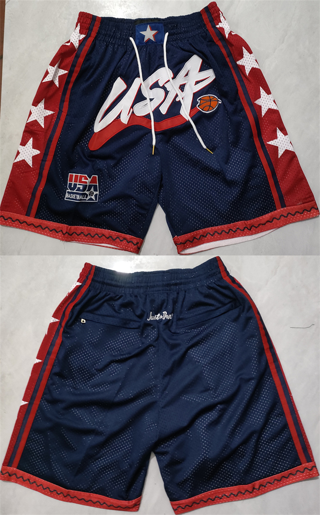 Men's Team USA Navy Red Shorts (Run Small)