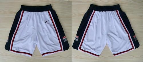 Dream Team USA Whtie NBA Shorts