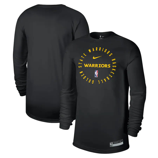 Men's Golden State Warriors Black 2025 Legend On-Court Practice Long Sleeve T-Shirt