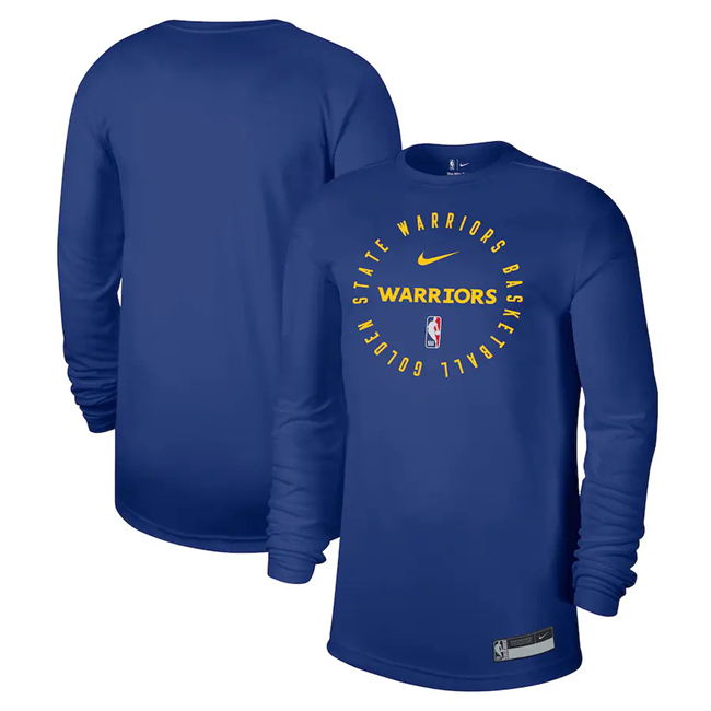 Men's Golden State Warriors Royal 2025 Legend On-Court Practice Long Sleeve T-Shirt