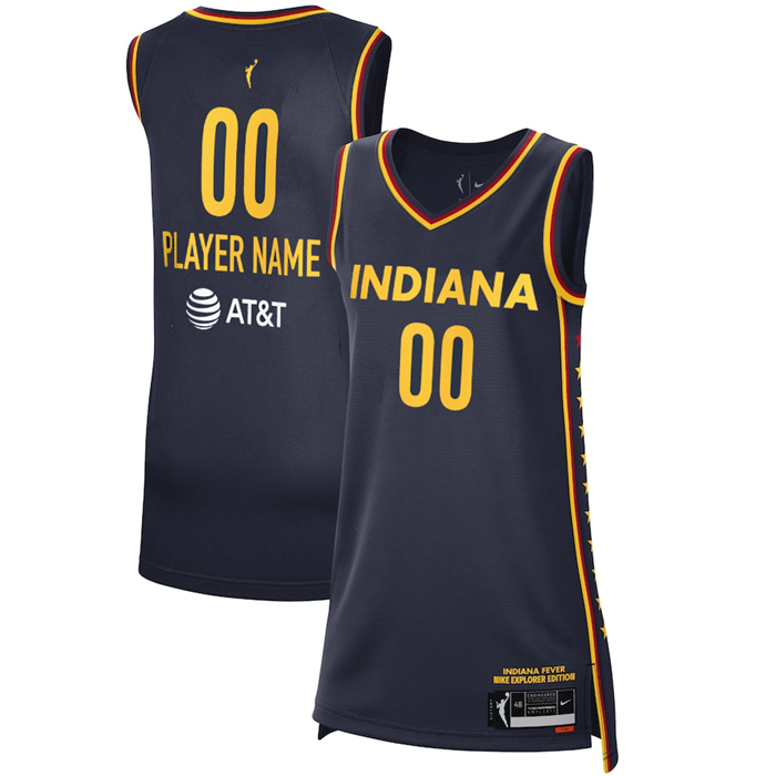 Men's Indiana Fever Active Player Custom Navy Stitched Basketball Jersey (2)