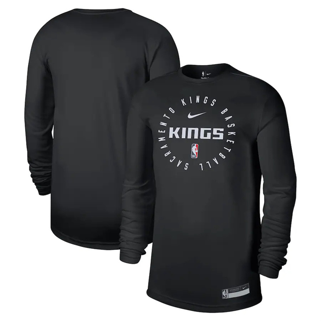 Men's Sacramento Kings Black 2025 Legend On-Court Practice Long Sleeve T-Shirt