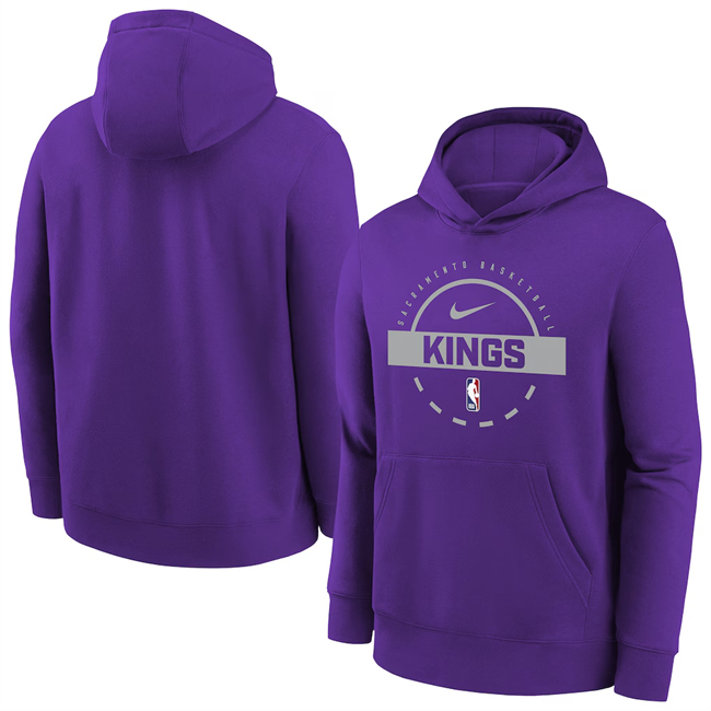 Men's Sacramento Kings Purple 2026 Practice Club Pullover Hoodie