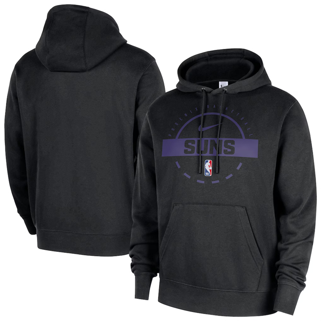 Men's Phoenix Suns Black 2026 Practice Club Pullover Hoodie