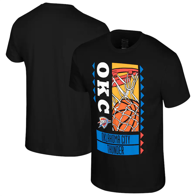 Men's Oklahoma City Thunder Stadium Essentials Black Ballin T-Shirt