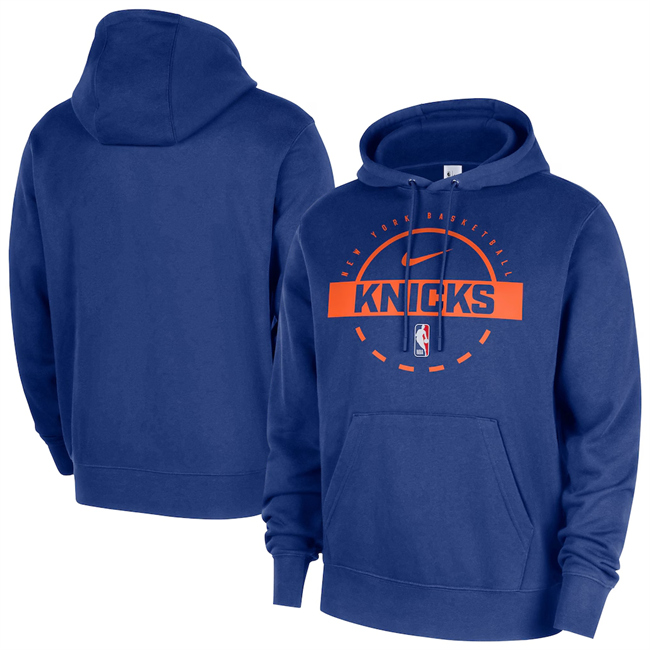 Men's New York Knicks Royal 2026 Practice Club Pullover Hoodie