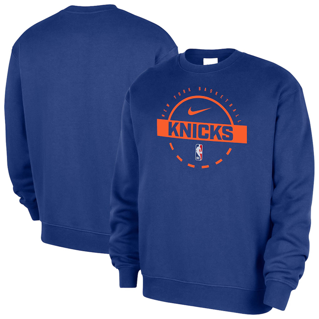 Men's New York Knicks Royal 2026 Practice Club Sweatshirt