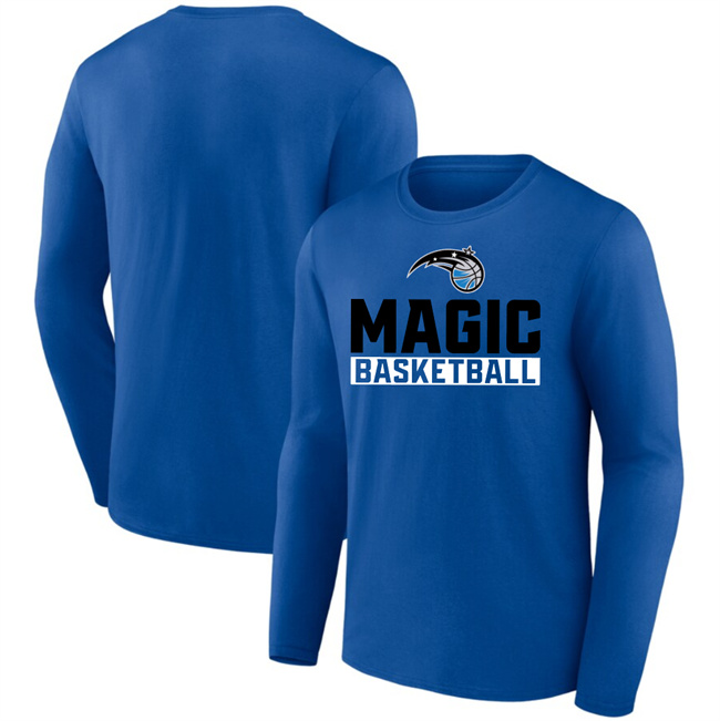 Men's Orlando Magic Royal Let's Go Long Sleeve T-Shirt