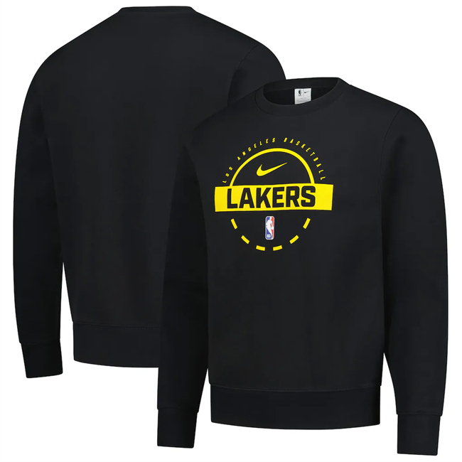 Men's Los Angeles Lakers Black 2026 Practice Club Sweatshirt