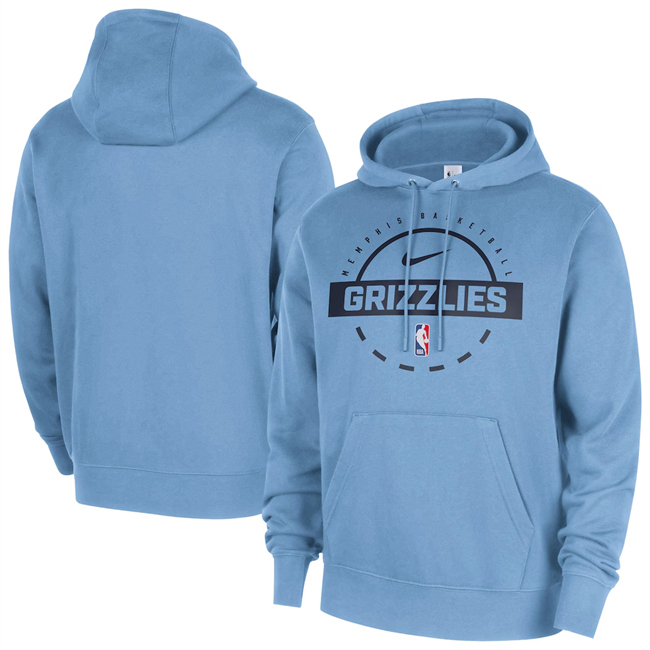 Men's Memphis Grizzlies Blue 2026 Practice Club Pullover Hoodie