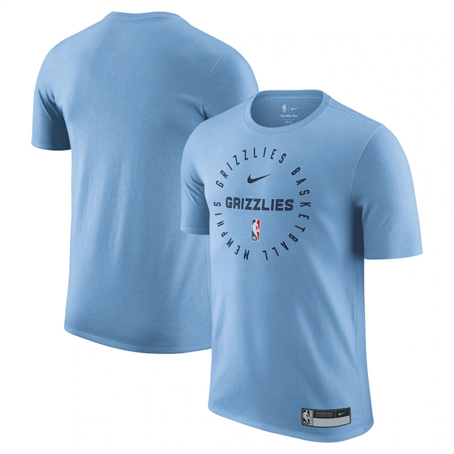 Men's Memphis Grizzlies Light Blue 2025 Legend On-Court Practice Performance T-Shirt