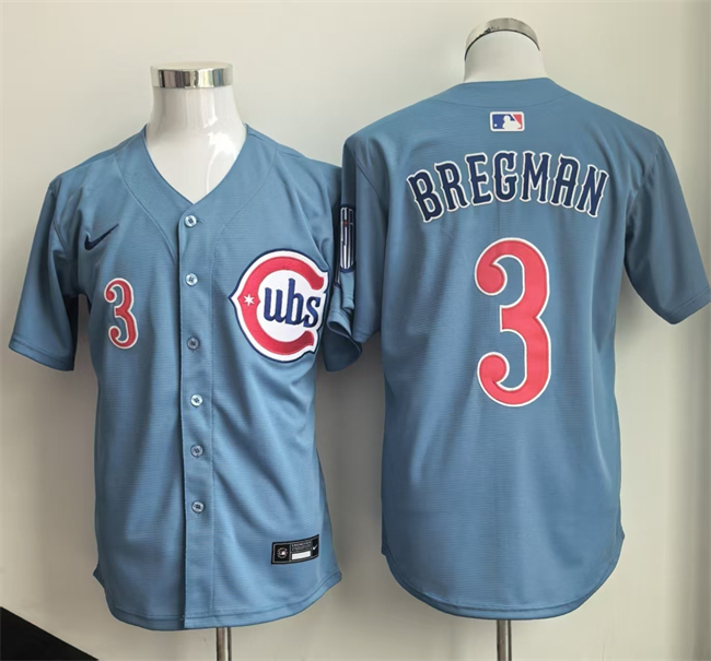 Men's Chicago Cubs #3 Alex Bregman Blue 2026 Limited Stitched Baseball Jersey