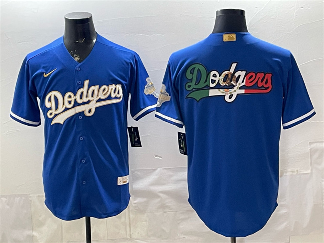 Men's Los Angeles Dodgers Team Big Logo Royal 2026 Alternate Gold Collection Stadium Stitched Baseball     Jersey