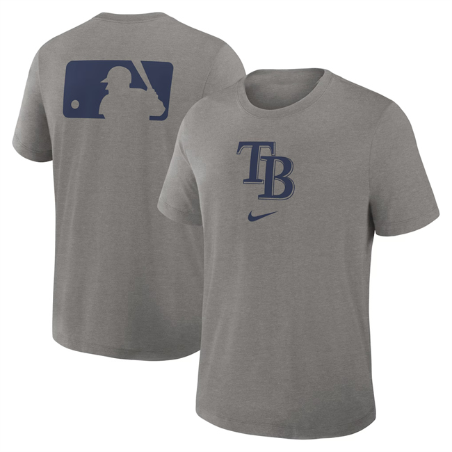 Men's Tampa Bay Rays Grey Early Work Tri-Blend Dri-FIT T-Shirt