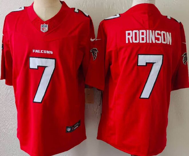 Men's Atlanta Falcons #7 Bijan Robinson Red 2026 New F.U.S.E. Vapor Untouchable Limited Stitched Football Jersey