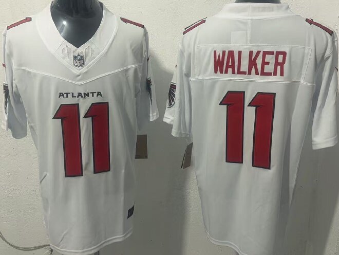 Men's Atlanta Falcons #11 Jalon Walker White 2026 New F.U.S.E. Vapor Untouchable Limited Stitched Football Jersey