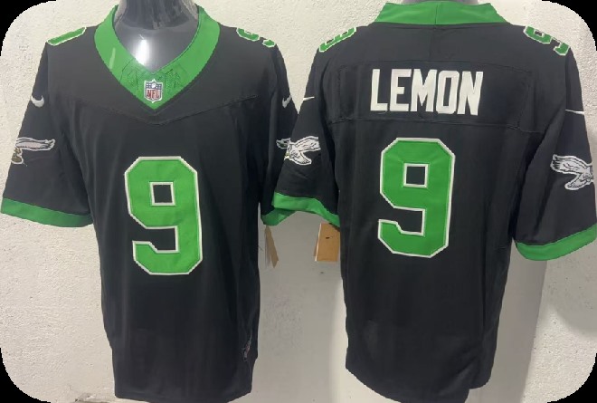 Men's Philadelphia Eagles #9 Makai Lemon Black F.U.S.E Vapor Untouchable Limited Stitched Football Jersey