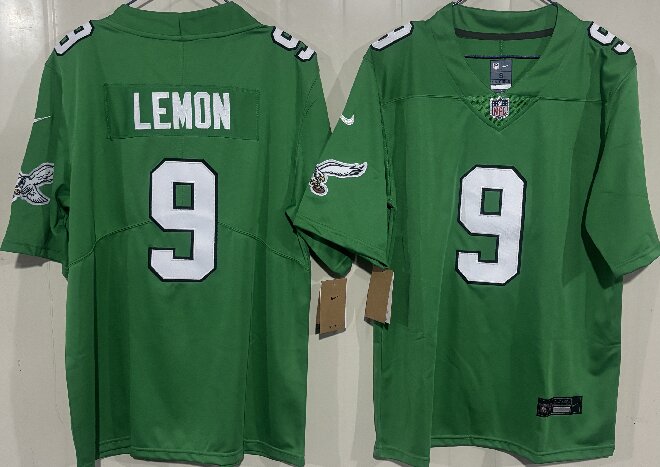 Men's Philadelphia Eagles #9 Makai Lemon Kelly Green 2026 Draft Vapor Untouchable Limited Throwback Stitched Football Jersey