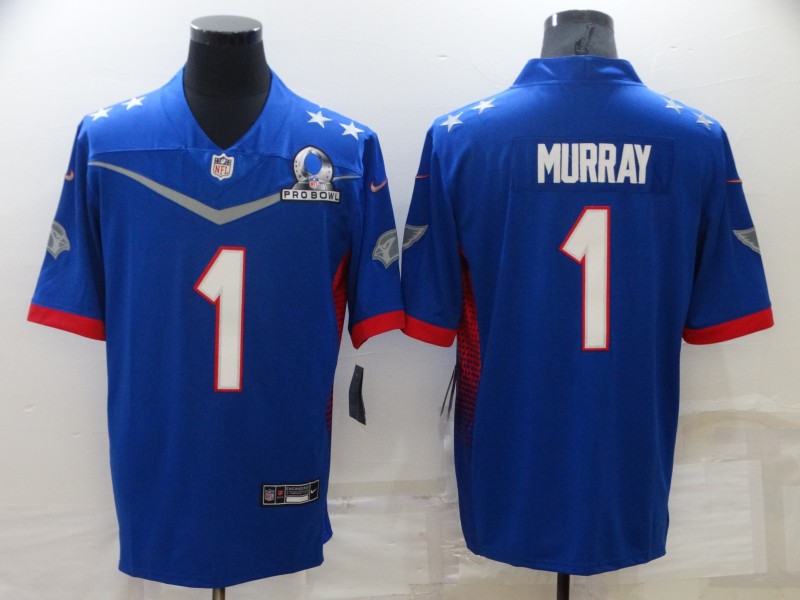 Arizona Cardinals Men's #1 Kyler Murray 2022 Royal Pro Bowl Stitched Jersey
